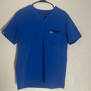 Figs Scrub Top Technical Collection Size Medium  Blue